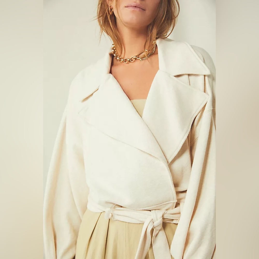 FP Movement by Free People Cream Trench Coat